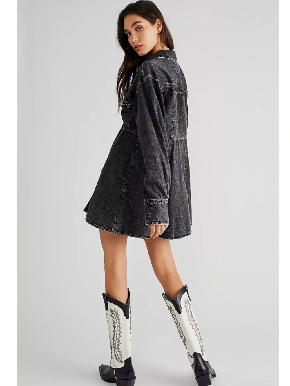 Free People We The Free Sammi Denim Mini Dress